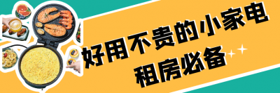 【合集】毕业季！租房必备的实用小家电