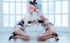 【美图】第72期：成熟丰满让人顶不住 俄罗斯美女 Coser Bizarre-Deer 黑丝网袜版蕾姆