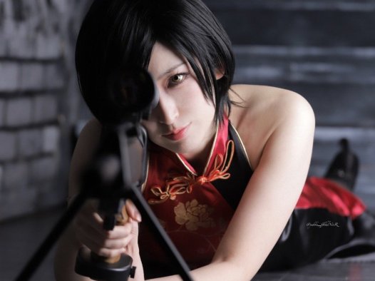 【美图】第865期：旗袍黑丝好吸睛的日本美女 Coser yukke_ffkhdNieR Cos 《生化4》艾达王 福利美图欣赏